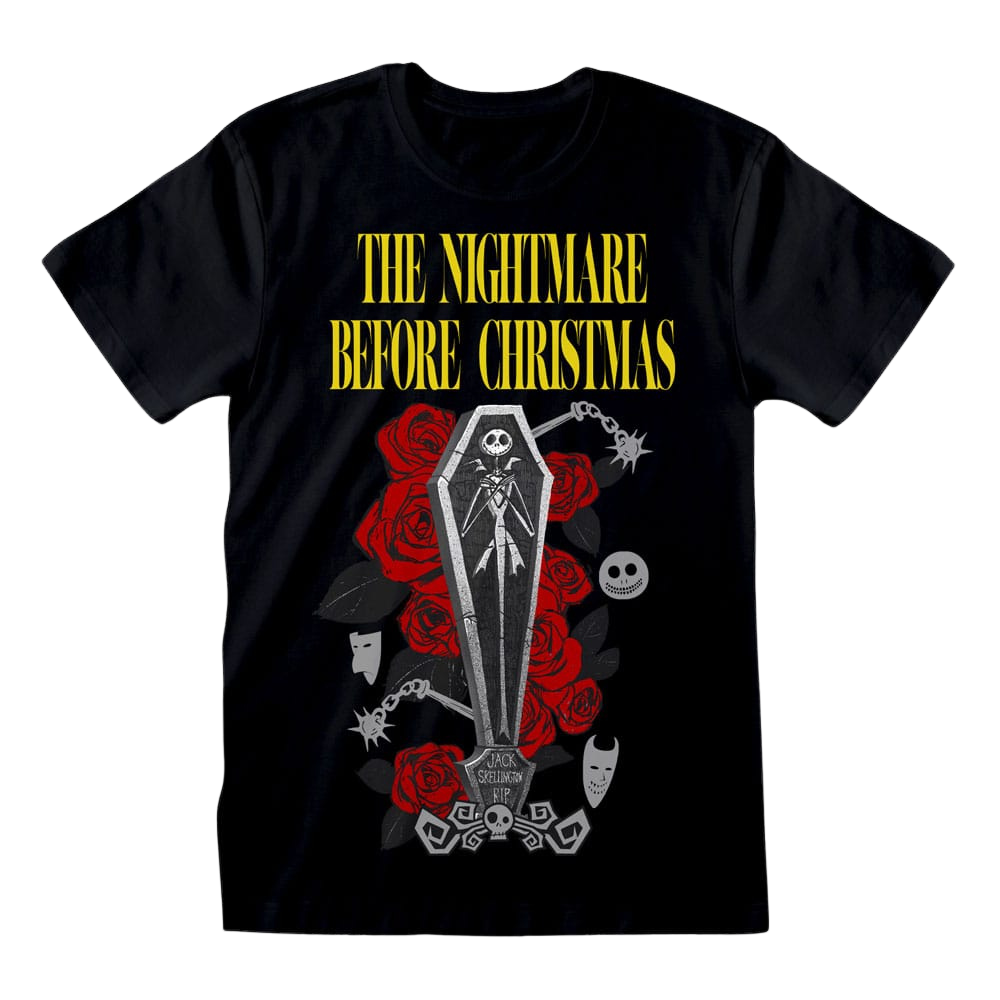 Nightmare Before Christmas T-Shirt Jack Coffin Size M