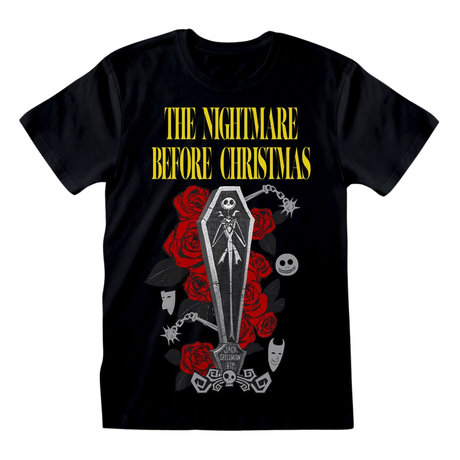 Nightmare Before Christmas T-Shirt Jack Coffin Size M