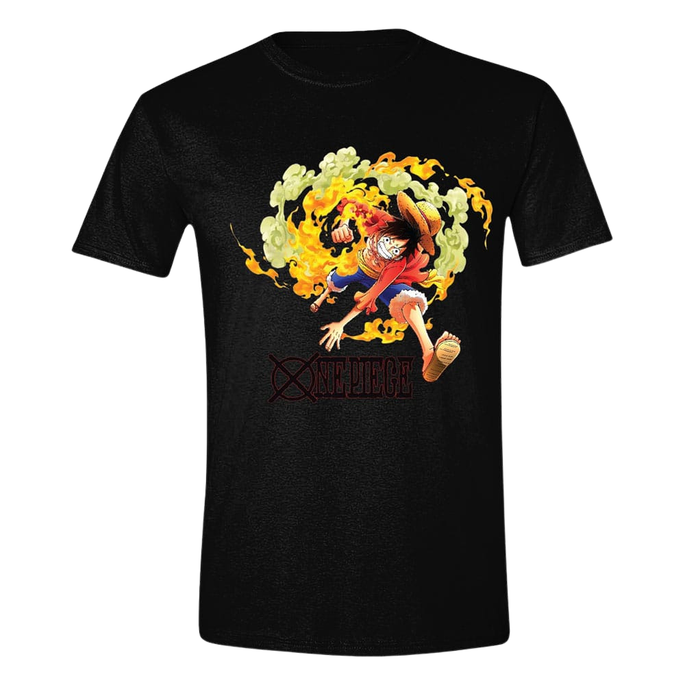 One Piece T-Shirt Luffy Attack Size L