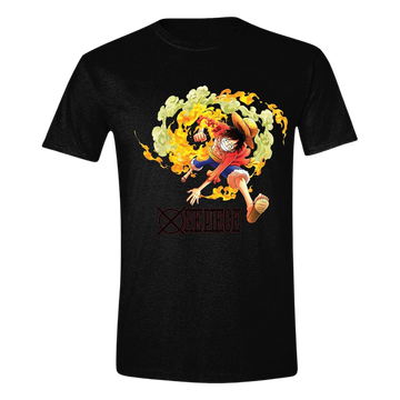 One Piece T-Shirt Luffy Attack Size L