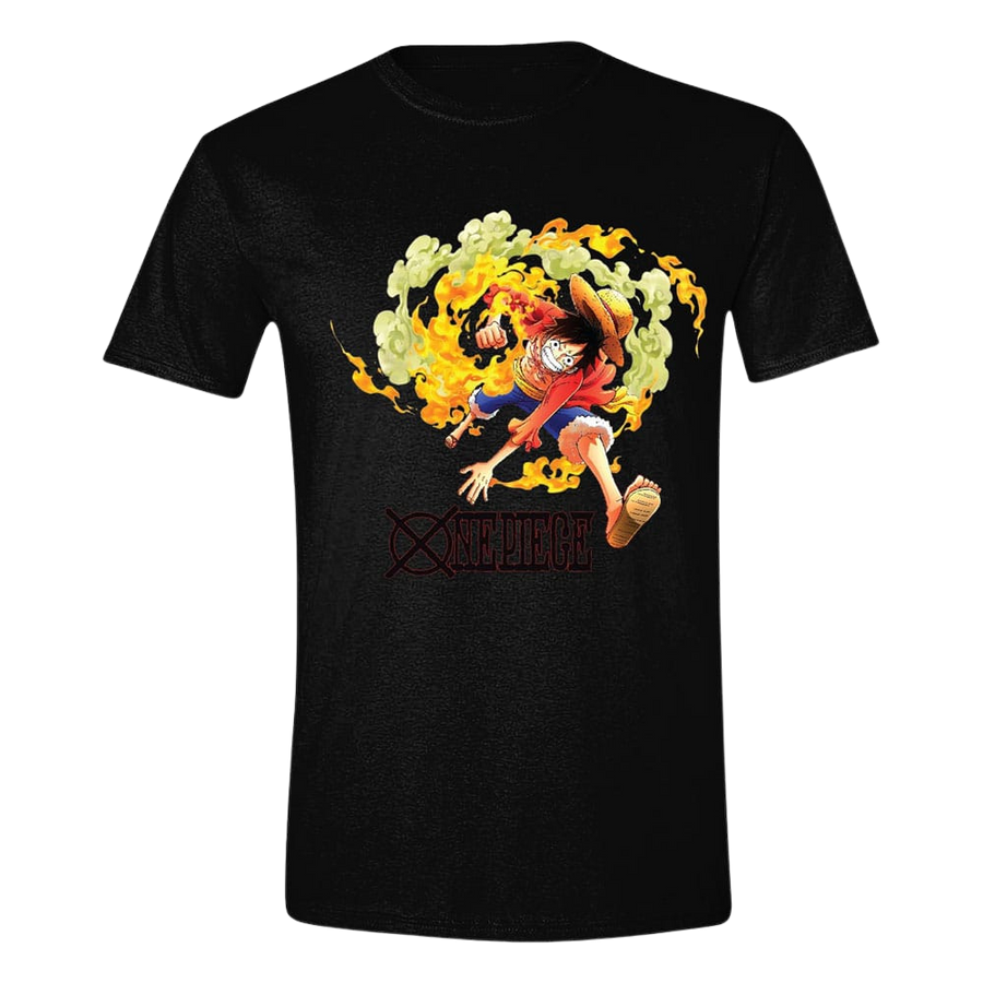 One Piece T-Shirt Luffy Attack Size L