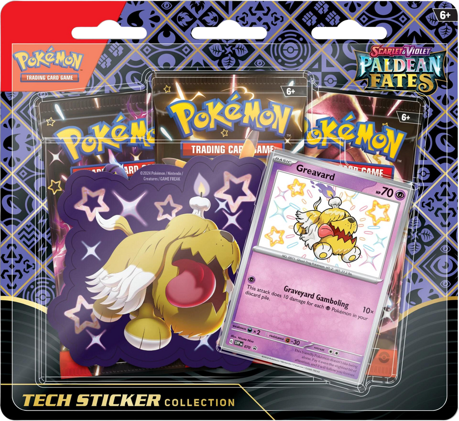 Pokémon TCG: 4.5 Scarlet & Violet - Paldean Fates Tech Sticker Collection - Greavard