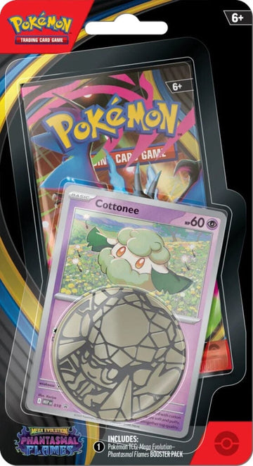 Pokemon TCG: Mega Evolution 2 - Phantasmal Flames Checklane Blister -  Cottonee