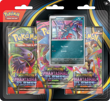 Pokémon TCG: Mega Evolution 2 - Phantasmal Flames 3-Pack Blister - Sneasel