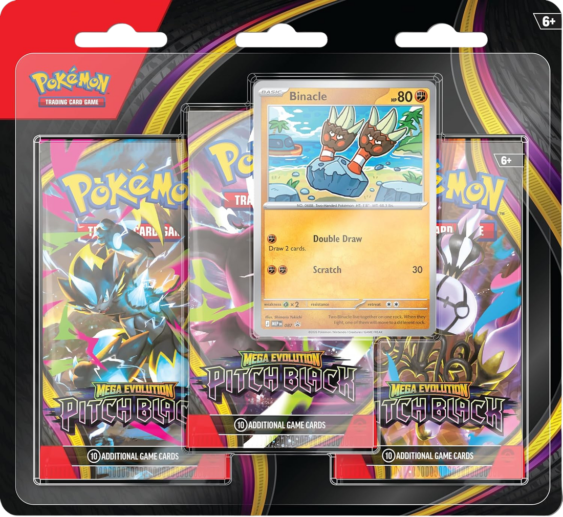 Pokémon TCG: Mega Evolution 5 - Pitch Black 3-pack blister - Binacle