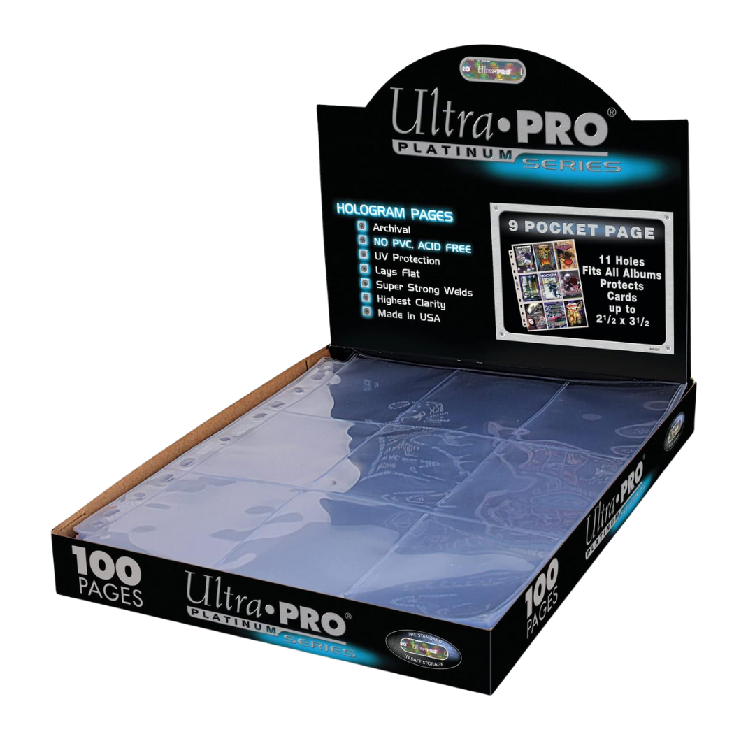 UP - Platinum 9-Pocket Pages (11 Hole) Box (100 Pages)