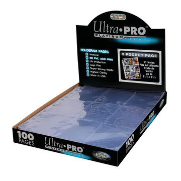 UP - Platinum 9-Pocket Pages (11 Hole) Box (100 Pages)
