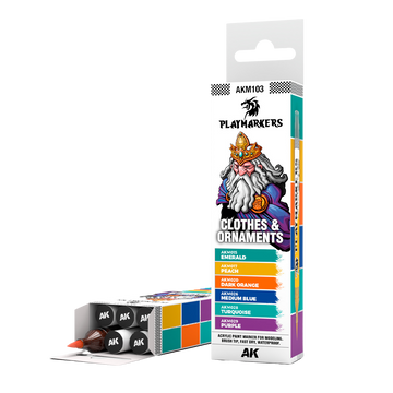 AK Interactive - PLAYMARKERS SET - CLOTHES & ORNAMENTS
