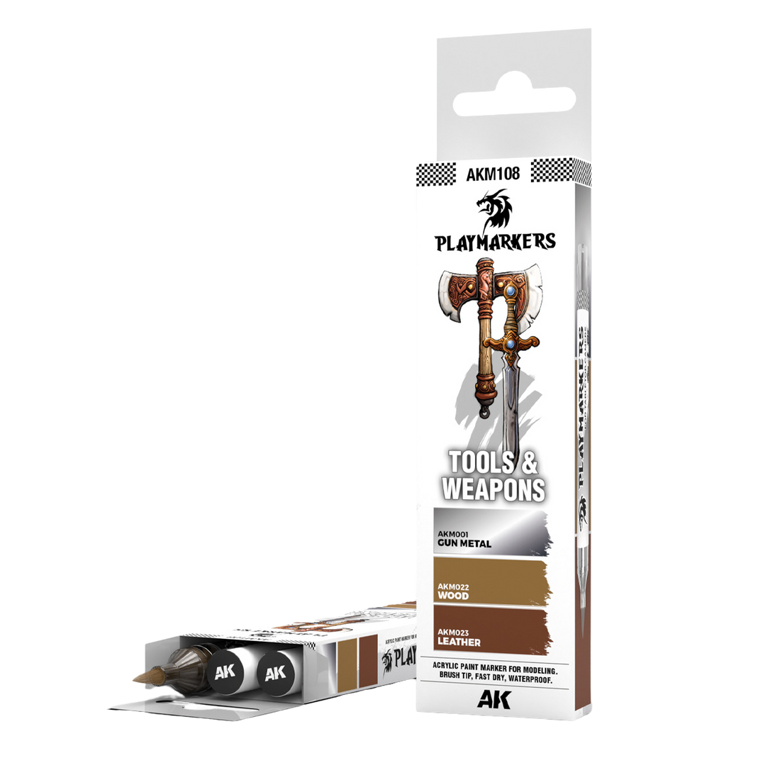 AK Interactive - PLAYMARKERS SET - TOOLS & WEAPONS