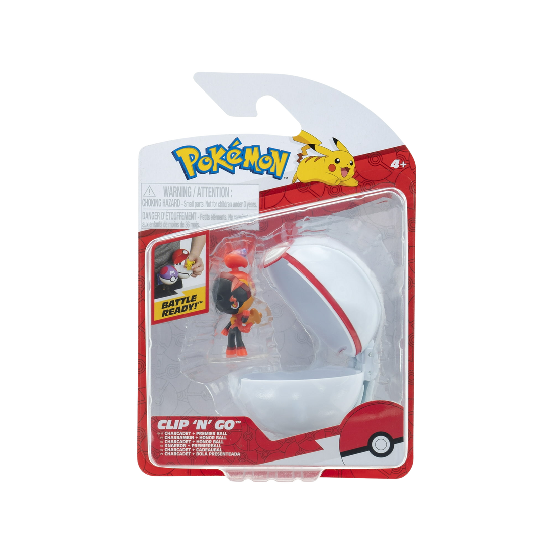 Pokémon Clip n' Go - Charcadet + Premier Ball