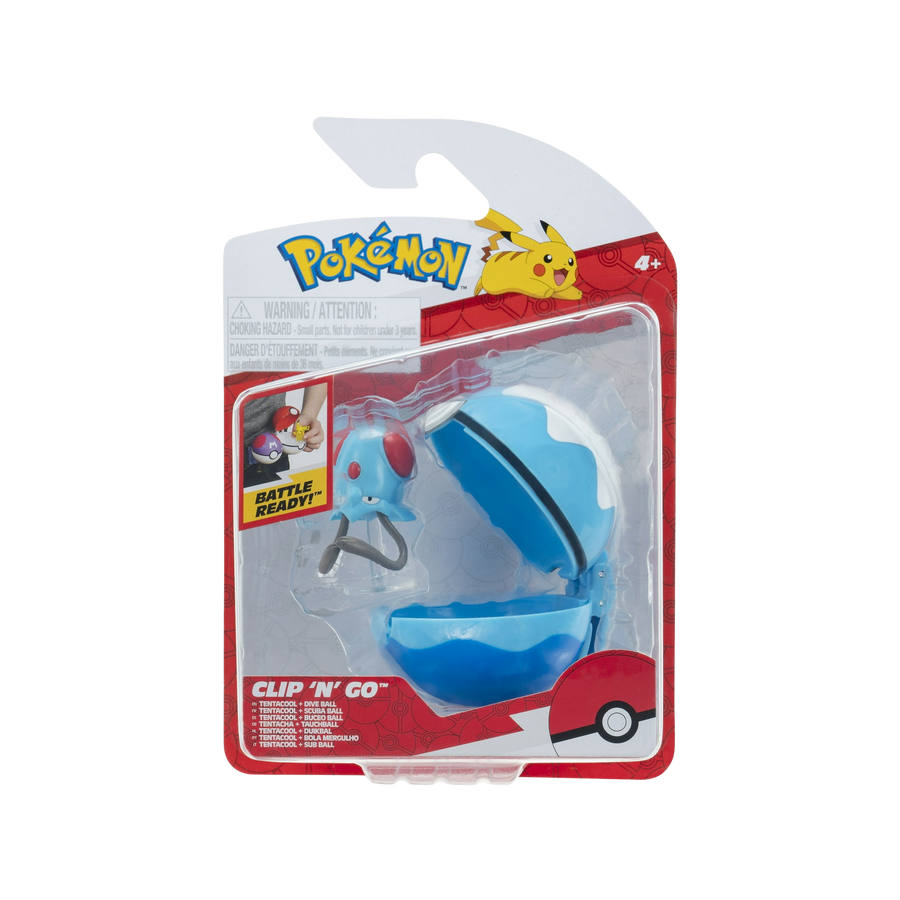 Pokémon Clip n' Go - Tentacool + Dive Ball