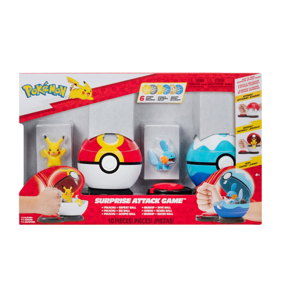Pokémon Jogo Ataque Surpresa - Mudkip e Pikachu
