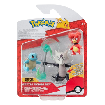 Pokémon Pack 3 Figuras - Squirtle + Alolan Marowak + Magby