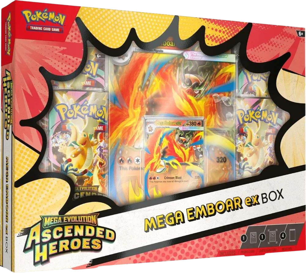 Pokémon TCG: Mega Evolution - Ascended Heroes Mega Emboar ex Box