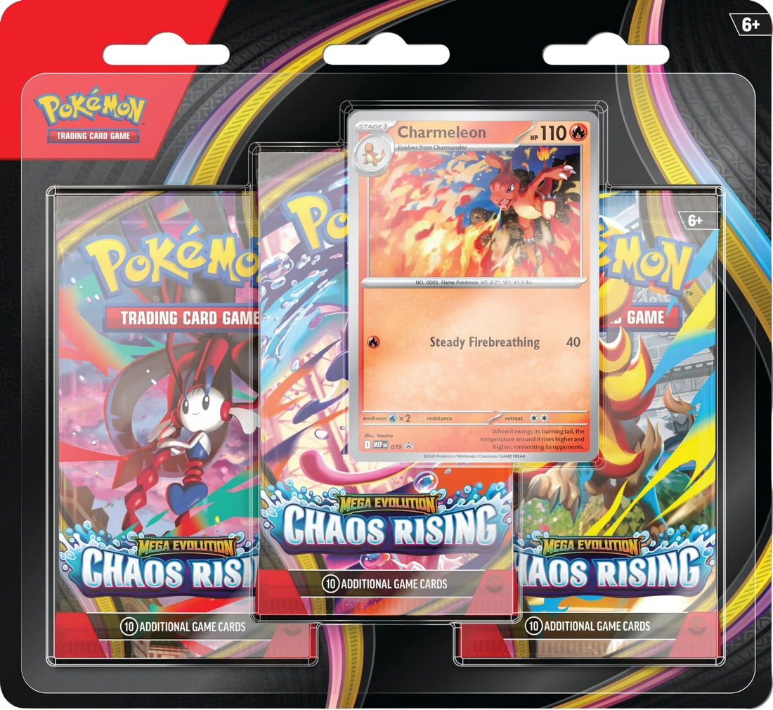 Pokémon TCG: Mega Evolution 4 - Chaos Rising 3-pack blister - Charmeleon