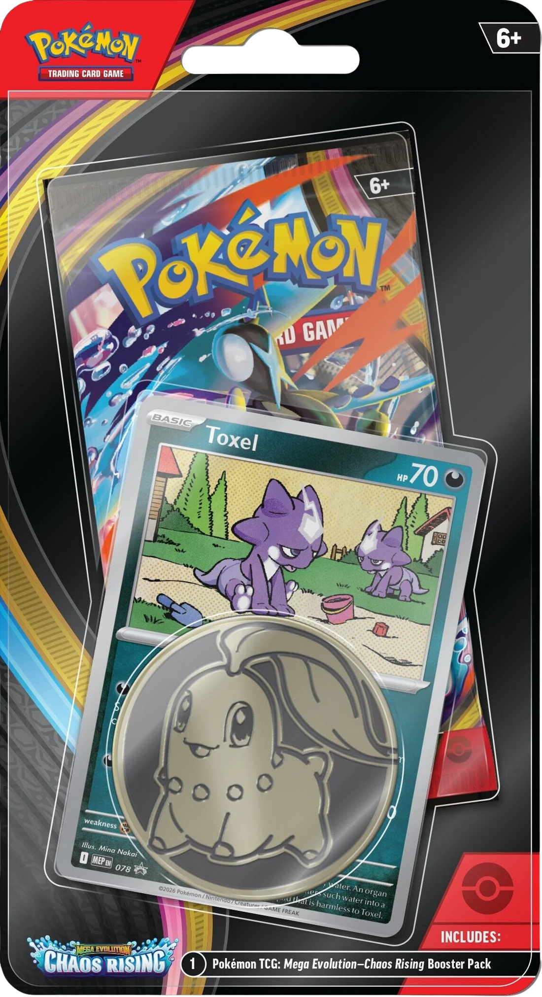 Pokémon TCG: Mega Evolution 4 - Chaos Rising Checklane Blister - Toxel