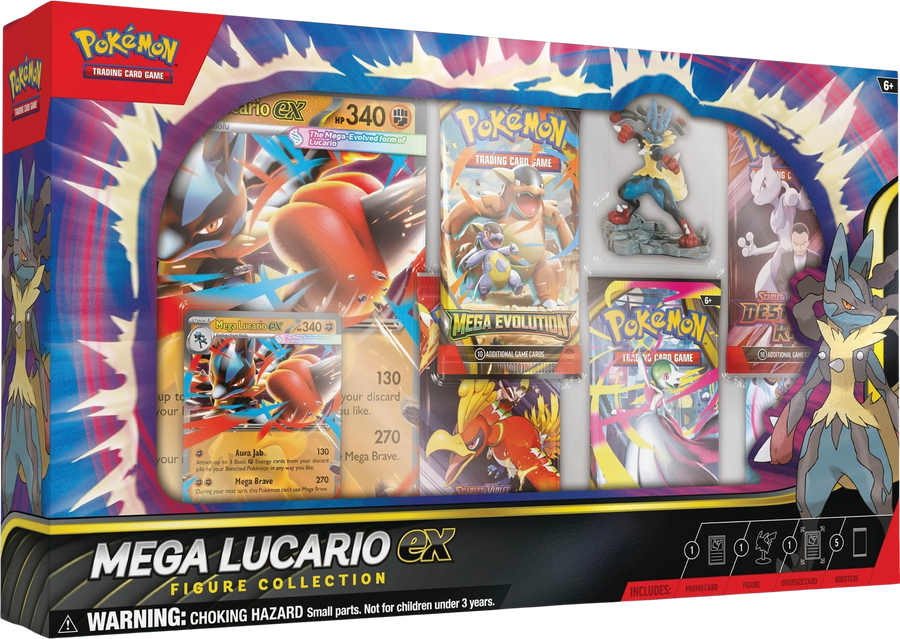 Pokémon TCG: Mega Lucario EX Figure Collection