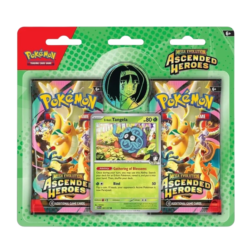 Pokémon TCG: Mega Evolution - Ascended Heroes 2-Pack Blisters  - Erika's Tangela