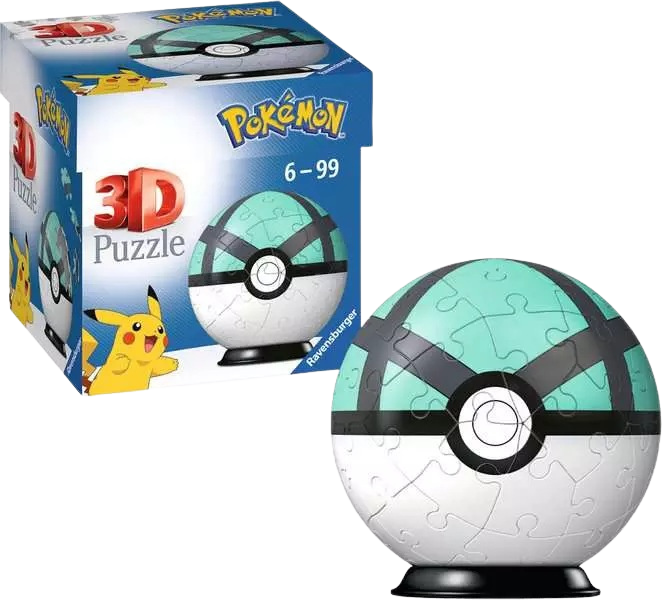 Pokémon 3D Puzzle Pokéballs: Net Ball (54 pieces)