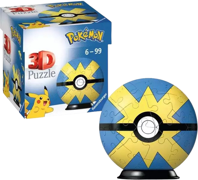 Pokémon 3D Puzzle Pokéballs: Quick Ball (54 pieces)