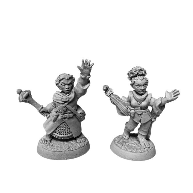 Halfling Cleric and Bard