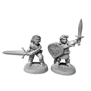 Halfling Fighter and Barbarian
