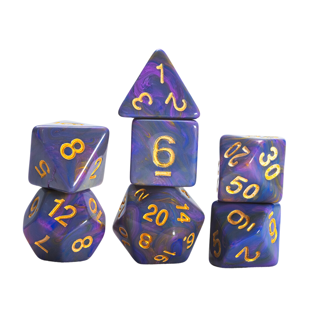 Sirius Dice - Dice Set - Purple Unicorn