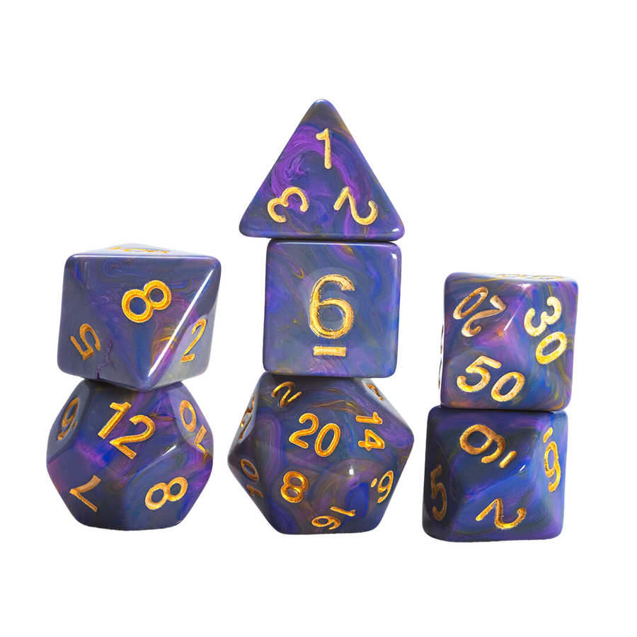 Sirius Dice - Dice Set - Purple Unicorn