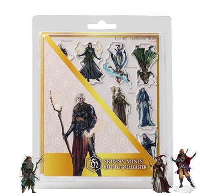 Skinny Minis - Half-Elf Spellcaster