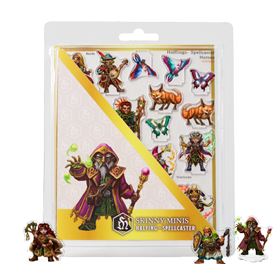 Skinny Minis - Halfling Spellcaster