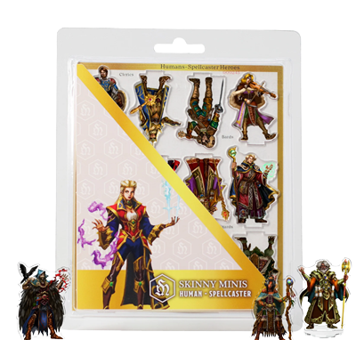 Skinny Minis - Human Spellcaster