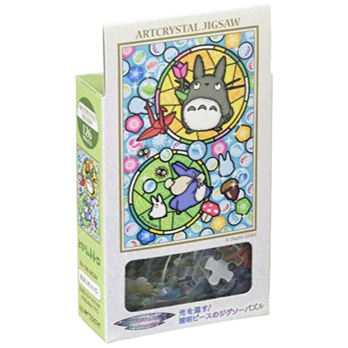 My Neighbor Totoro - Stained glass Jigsaw Puzzle 126P Big Totoro