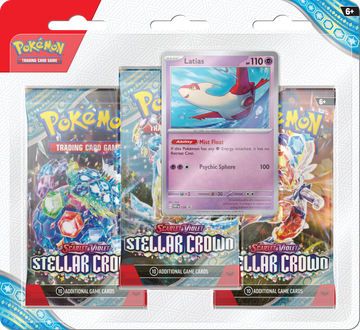 Pokémon TCG: Scarlet & Violet 7 Stellar Crown 3-Pack - Latias