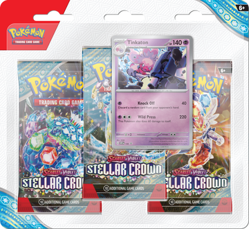 Pokémon TCG: Scarlet & Violet 7 Stellar Crown 3-Pack - Tinkaton