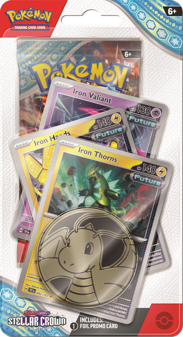 Pokémon TCG: Scarlet & Violet 7 Stellar Crown Premium Checklane - Iron Thorns/ Iron Hands/ Iron Valiant