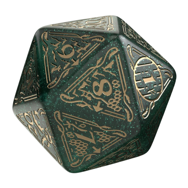 The Hobbit Spindown D20 - Verdant TCG Jumbo Die