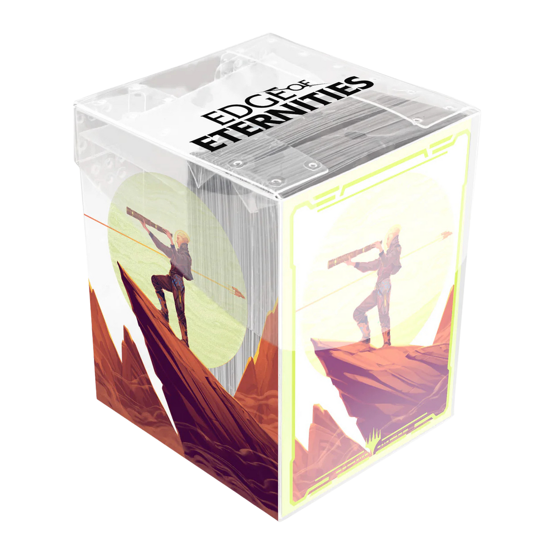 UP - MTG Edge of Eternities 100ct Deck Protector Sleeves in Clear Box - Sami, Wildcat Captain