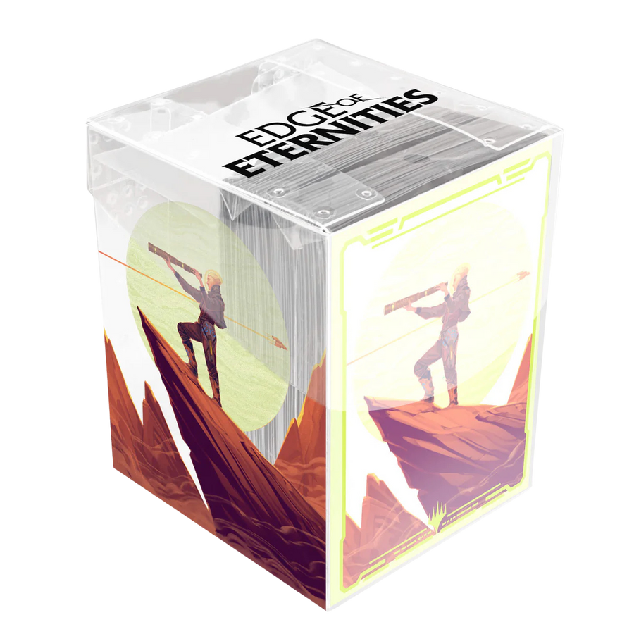 UP - MTG Edge of Eternities 100ct Deck Protector Sleeves in Clear Box - Sami, Wildcat Captain