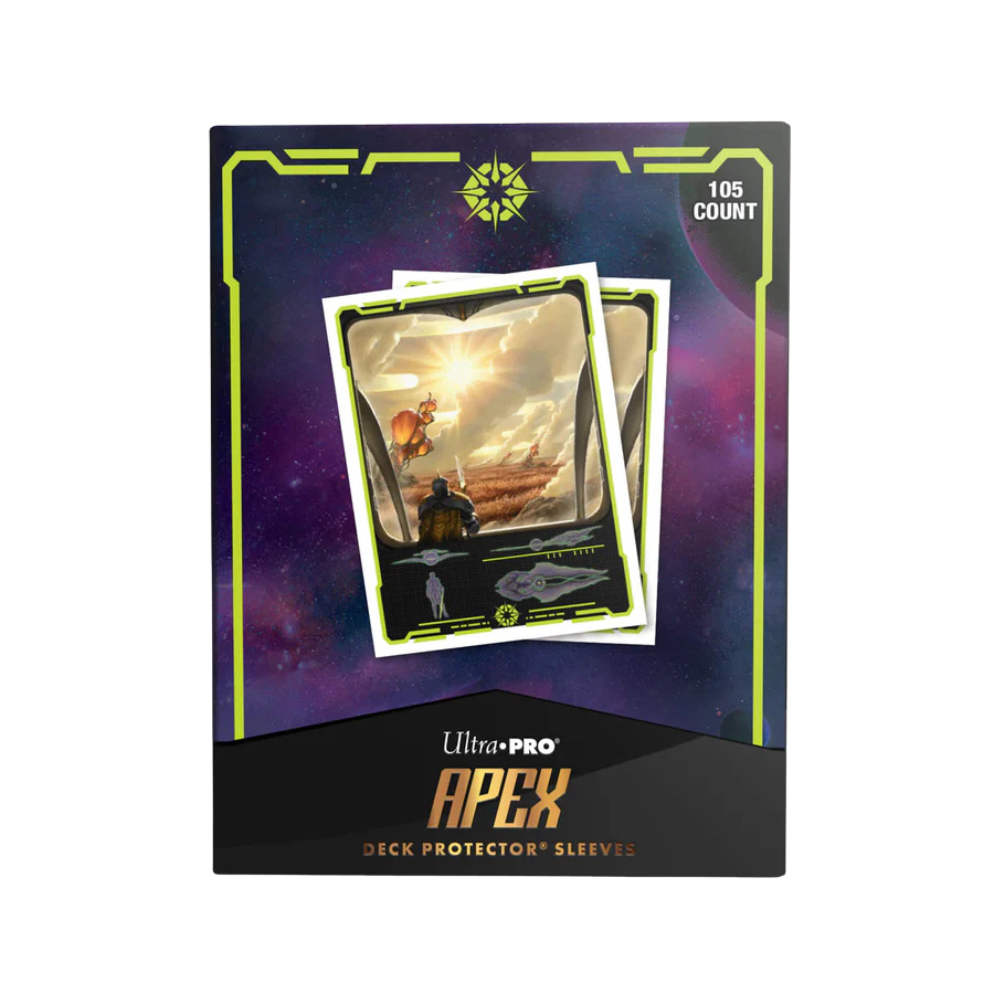 UP - MTG Edge of Eternities 105ct Apex Deck Protector sleeves - Adagia, Windswept Bastion