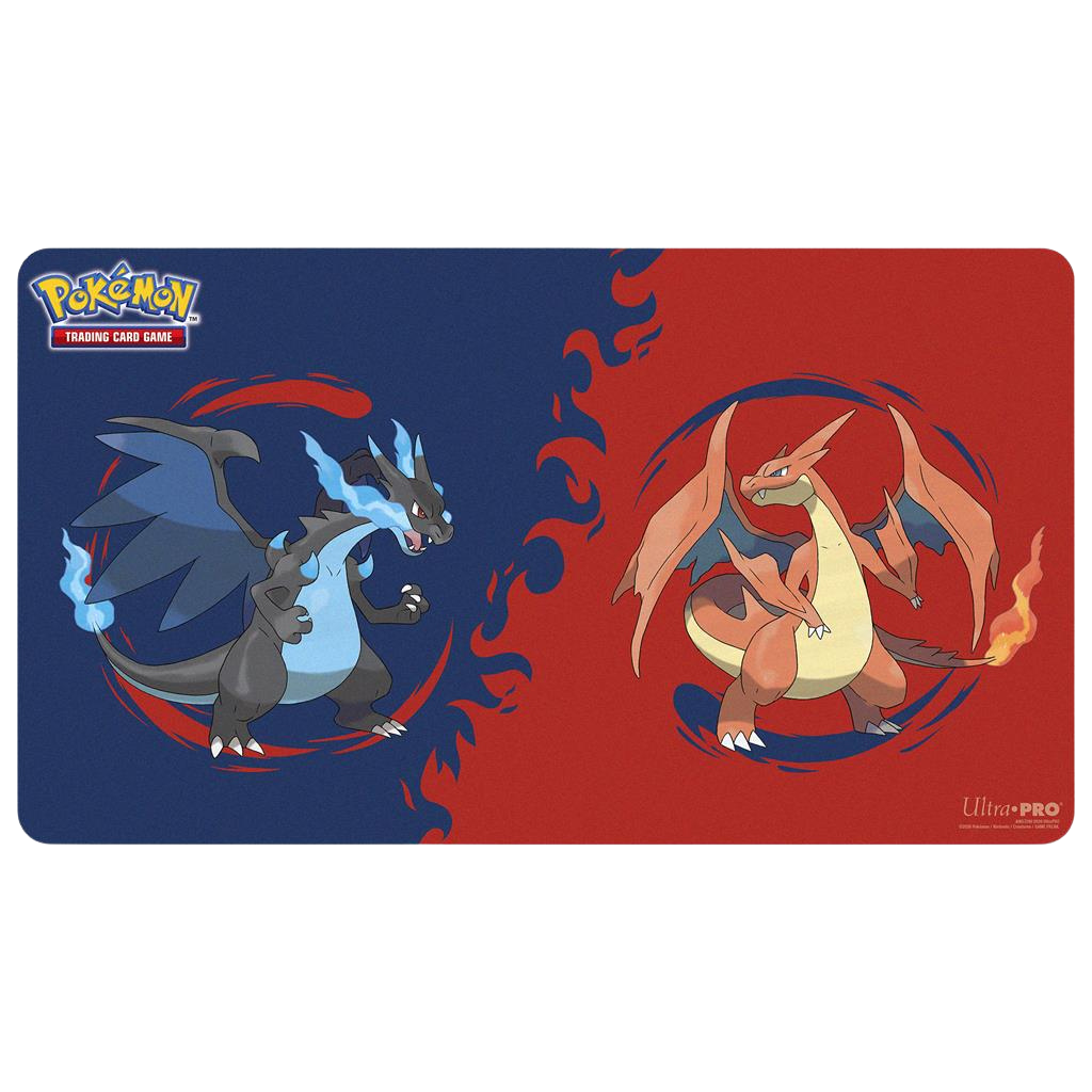 UP - Mega Charizard X and Mega Charizard Y Playmat for the Pokémon Trading Card Game