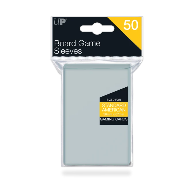 UP - Board Game Sleeves - American Standard 56x87mm (50 Sleeves)