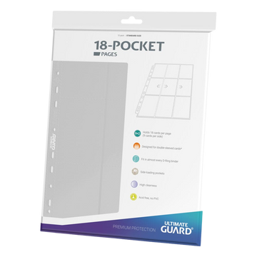 Ultimate Guard 18-Pocket Pages Side-Loading White (10)