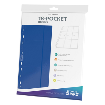 Ultimate Guard 18-Pocket Pages Side-Loading Blue (10)