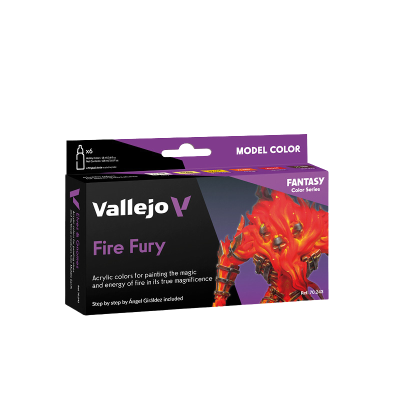 Vallejo - 6 colors set Fire Fury by Giraldez
