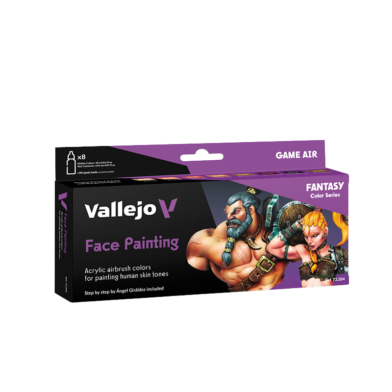 Vallejo - Set 8 Game Air Face Painting by Giraldez