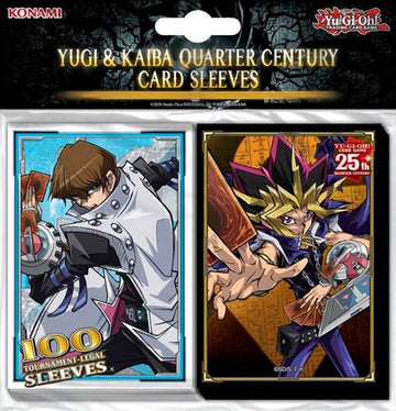 YGO - Yugi & Kaiba Quarter Century Card Sleeves (100 Sleeves)