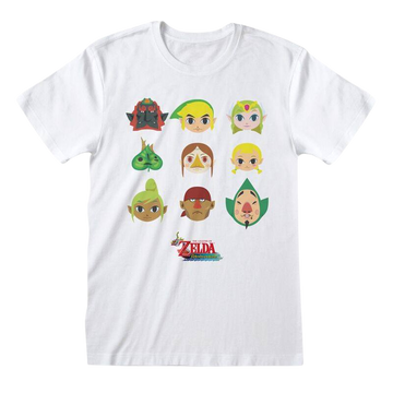 Legend of Zelda T-Shirt Wind Waker Faces Size S