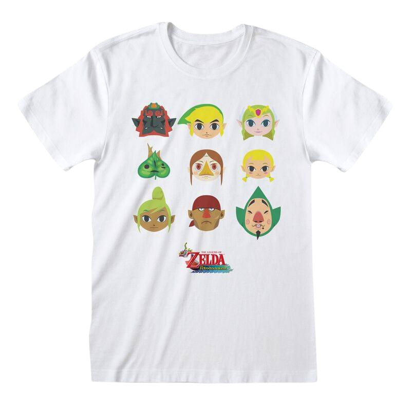 Legend of Zelda T-Shirt Wind Waker Faces Size S