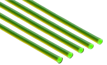 Green Stuff World - Acrylic Rods - Round 1.6 mm Fluor GREEN