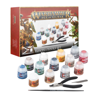 Warhammer Age of Sigmar: Paint + Tools Set (2024)